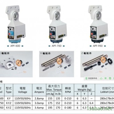 供应铣床自动走刀器、铣床进给器、台湾同益APF-500现货