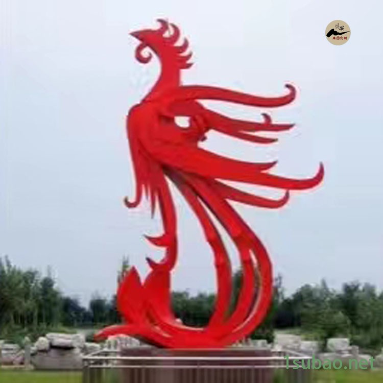 佰盛 不锈钢凤凰雕塑 火凤凰雕塑摆件 金属抽象凤凰雕塑 厂家定制图2
