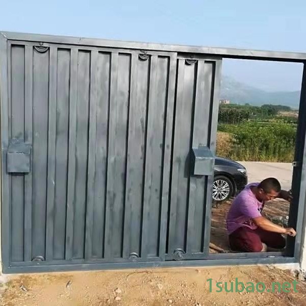 铁路涵洞防护栅栏门 铁路金属防护栅栏门图2