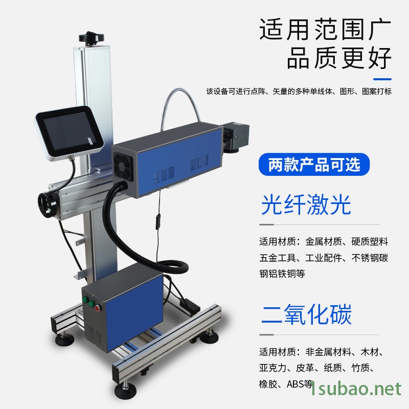 金属塑胶产品包装激光打码机宇拓20W图2