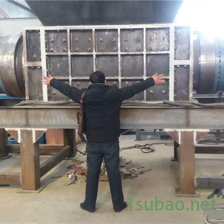 卓昊机床铁屑铝屑撕碎机 双轴金属撕碎机价格 废铁金属压块撕碎机 动力110kw撕碎机图4