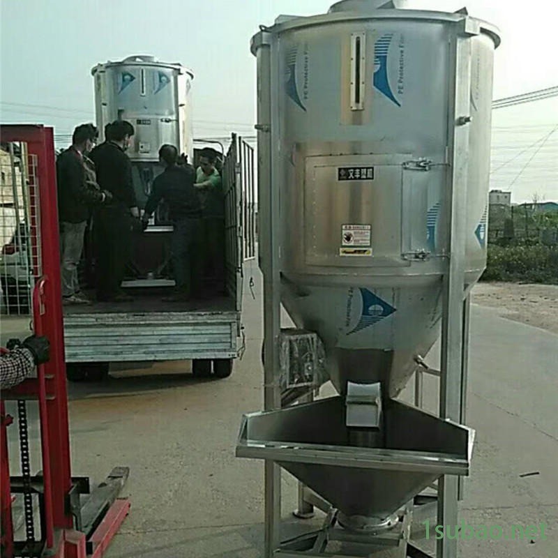 不锈钢螺杆拌料机，1吨、2吨塑料搅拌机，搅拌带加热塑料拌料机厂家图9