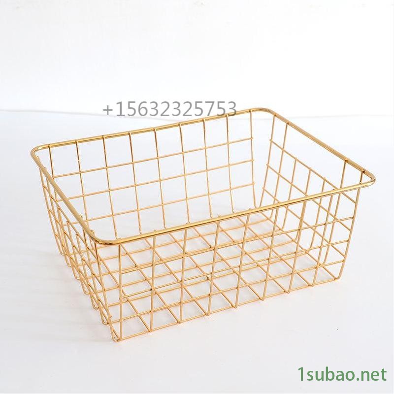 安平瑞申专业定制金属家居储物篮家庭物品收纳专用篮子厂家直销尺寸定制产品图2
