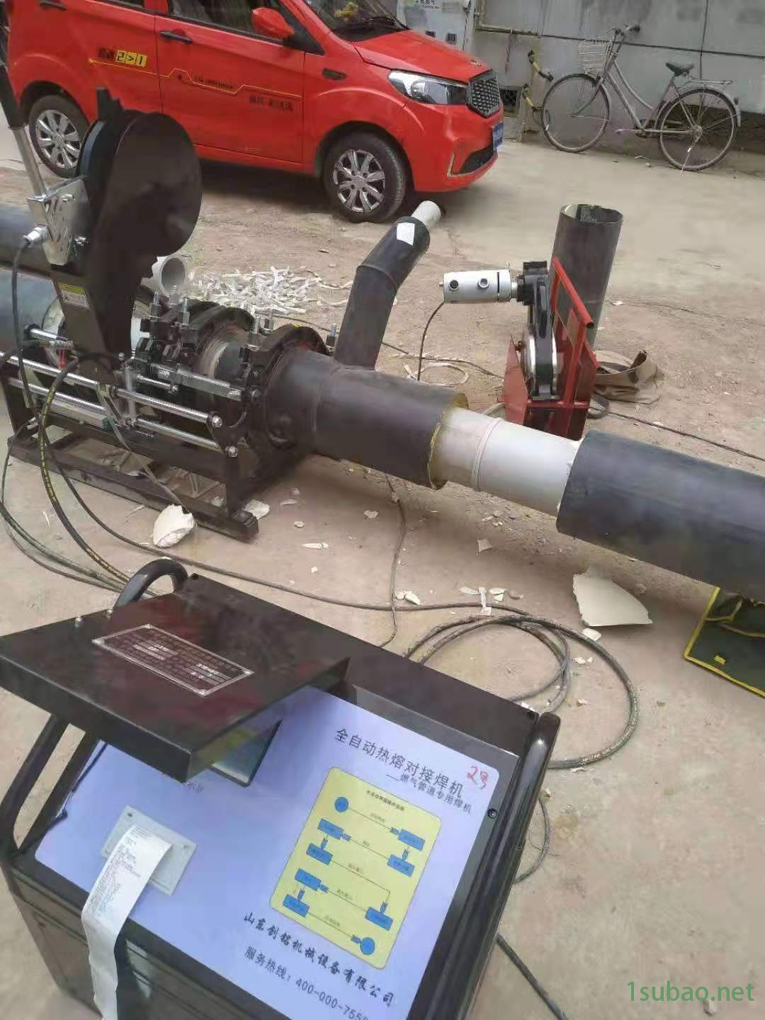 全自动电容焊机 螺杆200对接机 液压355pe热熔机 山东创铭图2