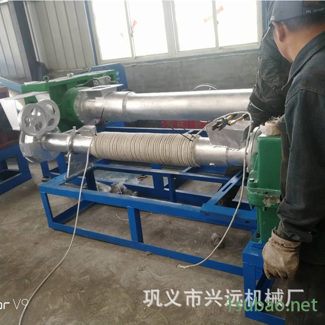 兴远塑机大型三阶螺杆废旧塑料造粒机组 定做水洗料专用塑料造粒机 环保型无网模头塑料造粒机报价图2