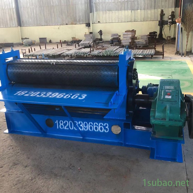 1.5米金属钢板滚花机 柳叶花纹板压花开平机 大门铁板压花机 驰恒机械现货销售 840压瓦机图2