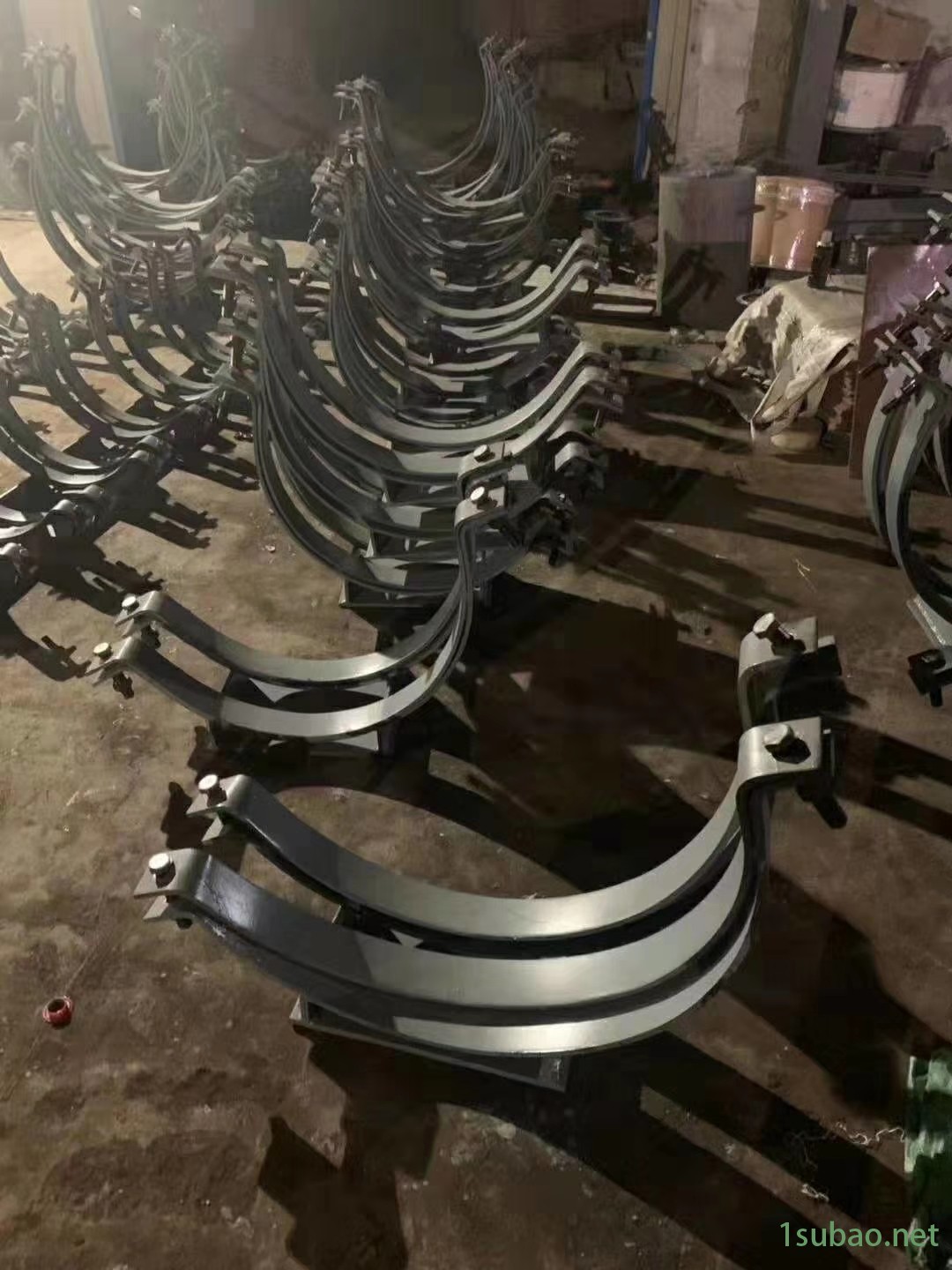 玖众供应 河南开封 全螺纹拉杆 双头螺杆 管夹支座 丁字托加侧板滑动支座 曲面槽固定支座 恒力弹簧支吊架图3