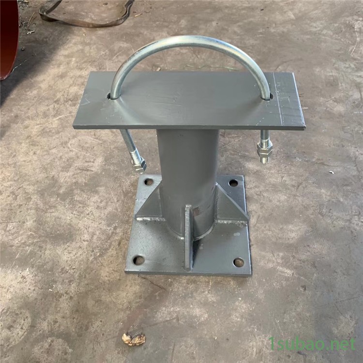 玖众供应 内蒙古赤峰 限位管托 管道滚动支架 管道根部连接件 垫圈 焊缝加强板 单槽钢吊杆座 双头螺杆图4