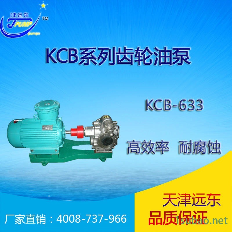 KCB齿轮泵 润滑油输送泵  大流量齿轮油泵 天津远东 厂家直销图5