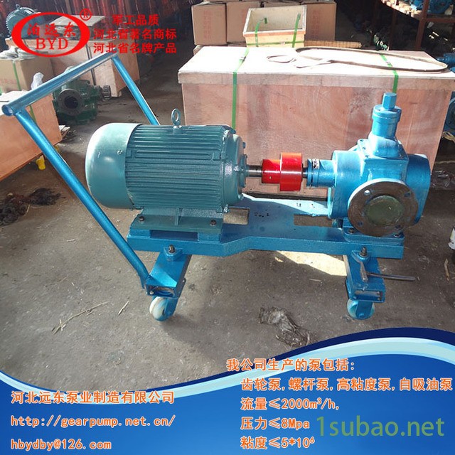 成品润滑油输送泵流量10m3/h,用YCB10齿轮泵配4kw-6电机质量是企业的形象和声誉图4