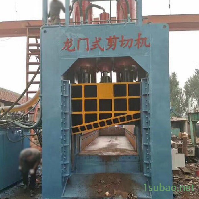废钢废铁切断机 重型液压龙门剪板机定制 博之鑫全自动钢板钢筋裁断机 800吨废钢液压剪切机 金属液压龙门剪切机价格图4