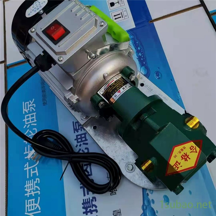 华海泵业 便携式抽油泵 电动耐磨便携式齿轮油泵 润滑油输送泵图2