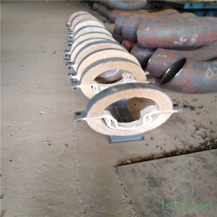 玖众供应 福建龙岩 DN500鞍板管托 双头螺杆 热力管道支座 隔热膨胀蛭石管托 Z5焊接支座 U型耳子 单孔吊板图3