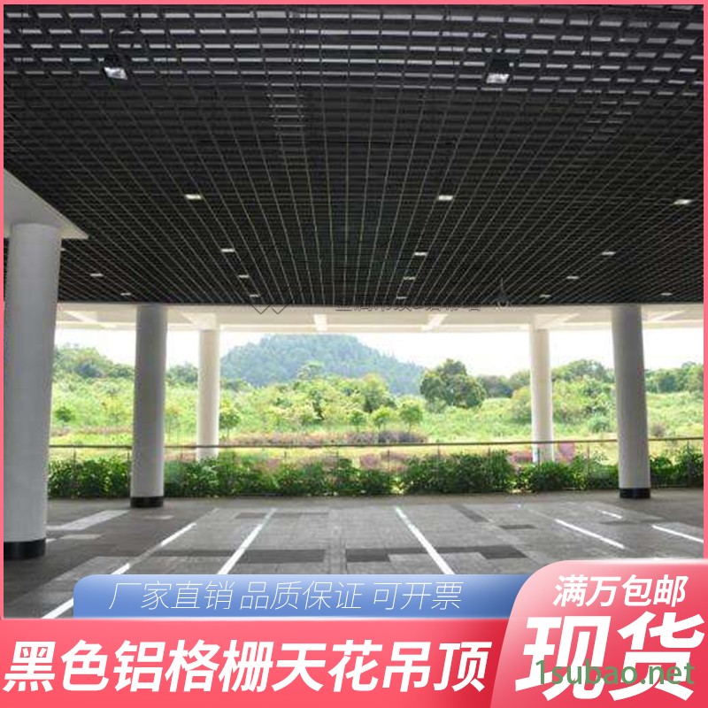 广东厂家 吊顶铝格栅天花批发 铝格栅天花吊顶 木纹铝格栅吊顶 葡萄架方格子白色吊顶金属格栅天花规格定做图2
