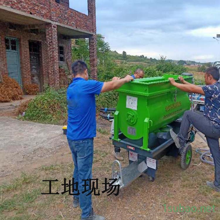 螺杆灌浆泵 搅拌一体灌浆泵 搅拌灌浆一体注浆泵现场施工图图2
