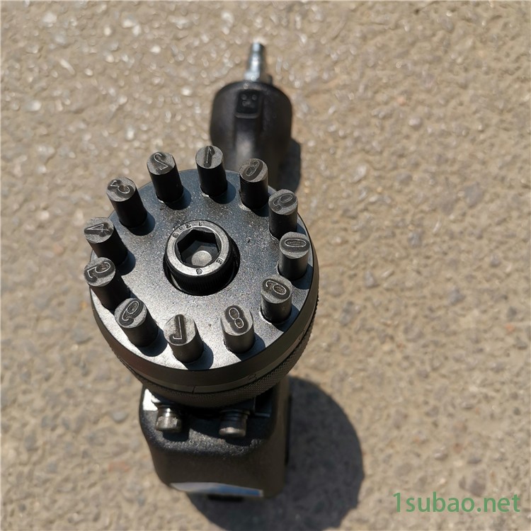 鑫隆标牌手持砸号机 便携式气动打码机 金属钢板钢结构打标机带12个钢字头图2