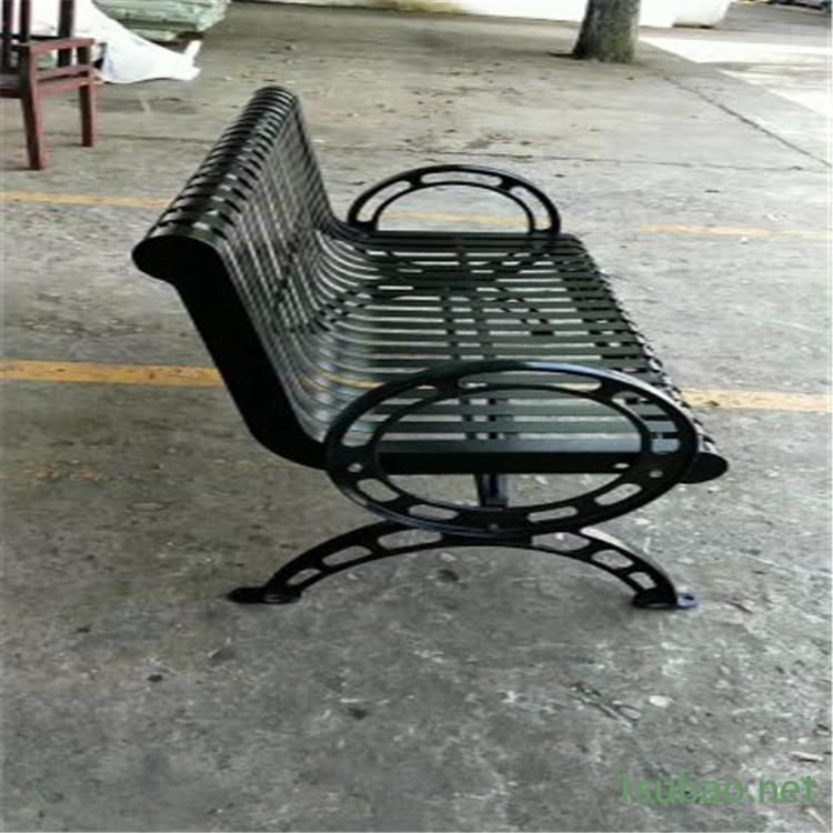 户外公园椅 金属铁艺靠背来电看样品 奥博图2