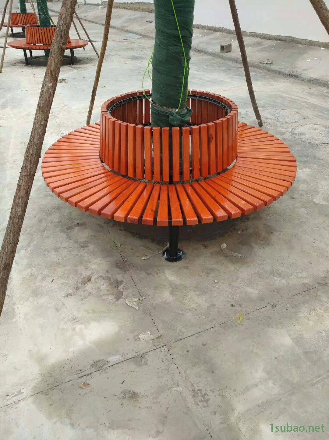 户外公园椅 金属铁艺靠背来电看样品 奥博图5