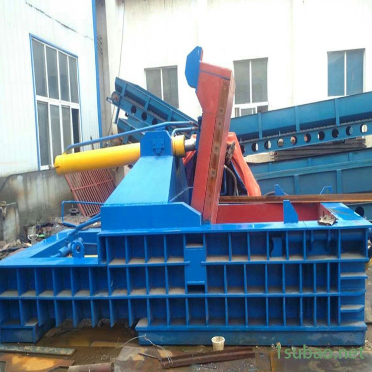 铁皮易拉罐废铁丝压块机 废钢铝金属下脚料压块成型机 卧式金属压块机 废旧钢筋液压压块机图2