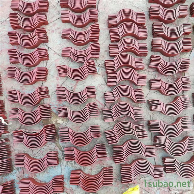 双螺栓管夹 螺杆型管夹  管夹支座 扁钢抱箍图2