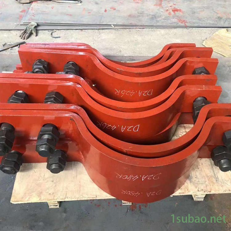 致恒加工定制 790C形螺杆动载管夹 A10四螺栓管夹 发货速度快图2