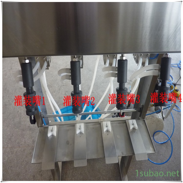 直线式六头液体灌装机 全自动螺杆进瓶灌装轧盖 云南果汁饮料灌装机图2