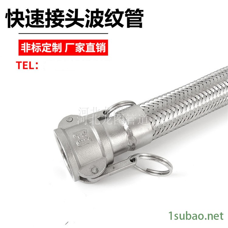 化工金属编织软管 GB/T4525-2010 龙图牌 超长型金属软管 支持定做图2