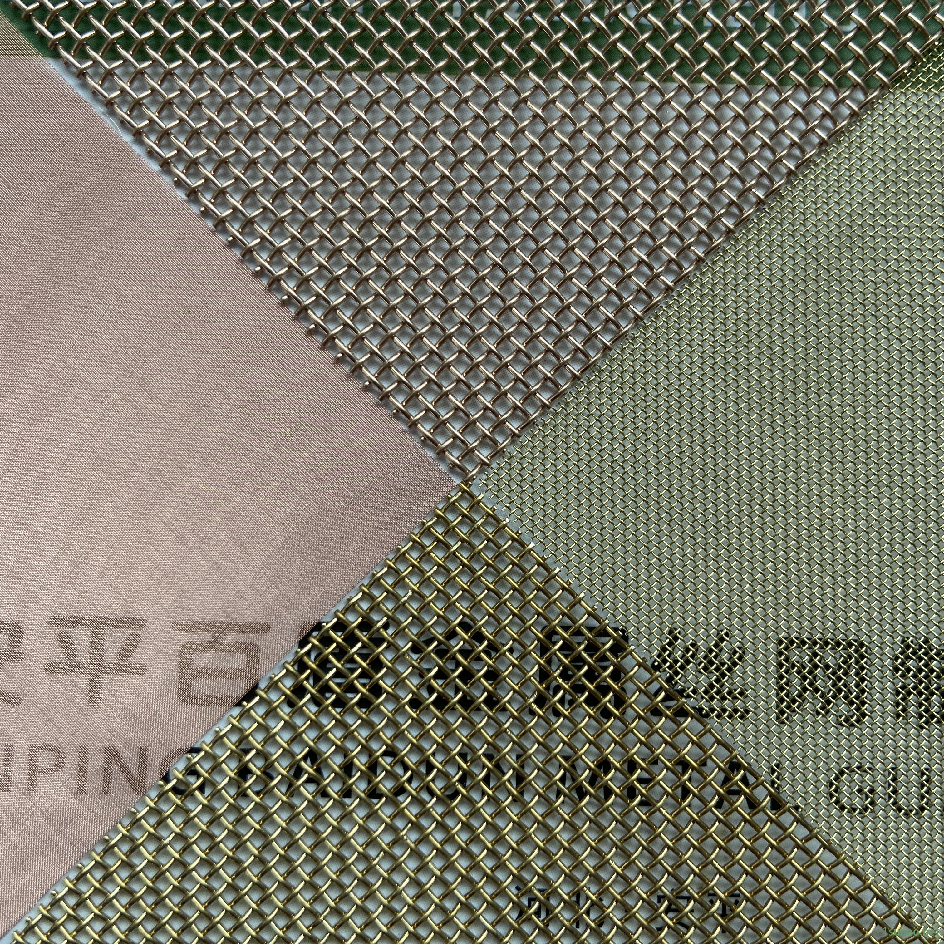 透光率50-70%铜网  玻璃夹层金属屏蔽网  百盾丝网直营图2
