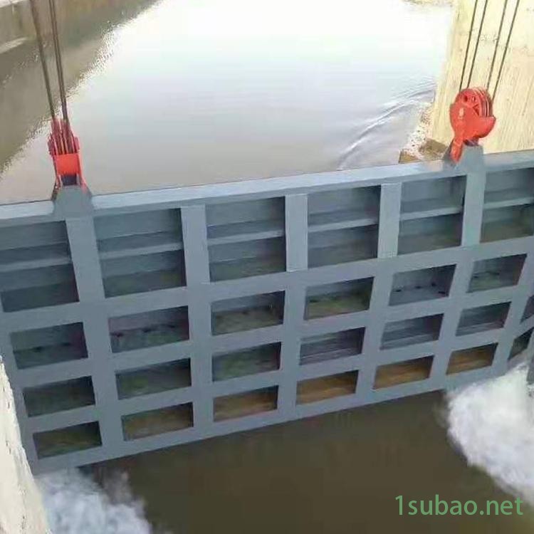 诚腾平面钢闸门6*2米双吊点启闭机闸门 电动螺杆启闭更节能图2