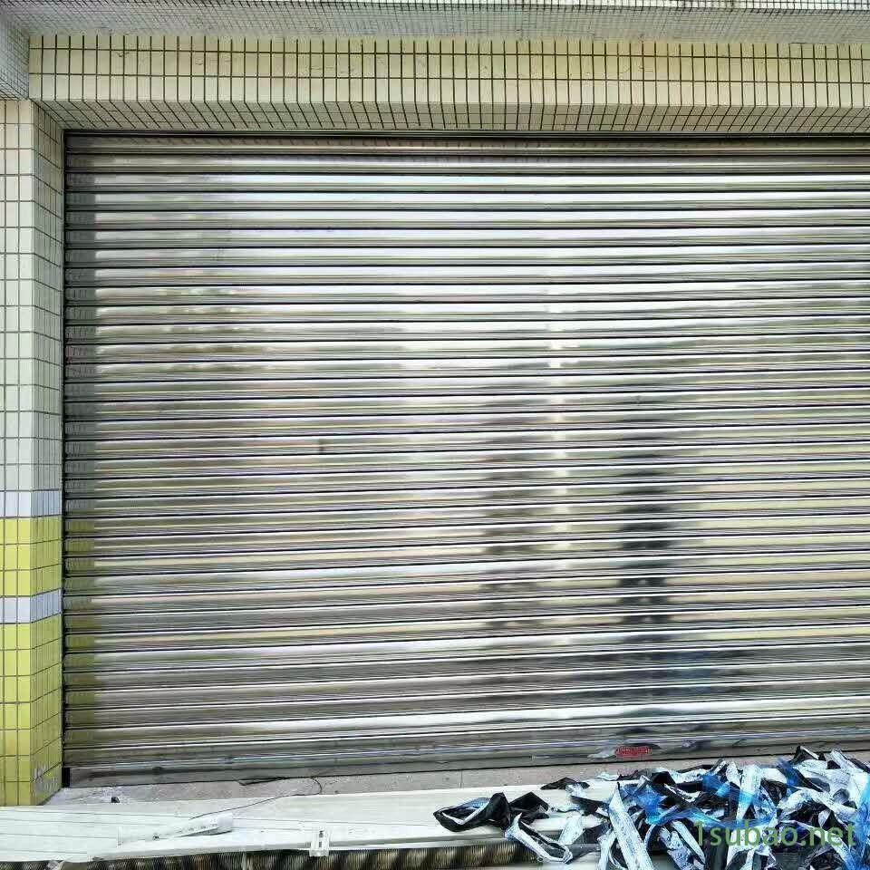 铝合金卷闸门 金属卷闸门 铝合金电动卷闸门现货专业图2