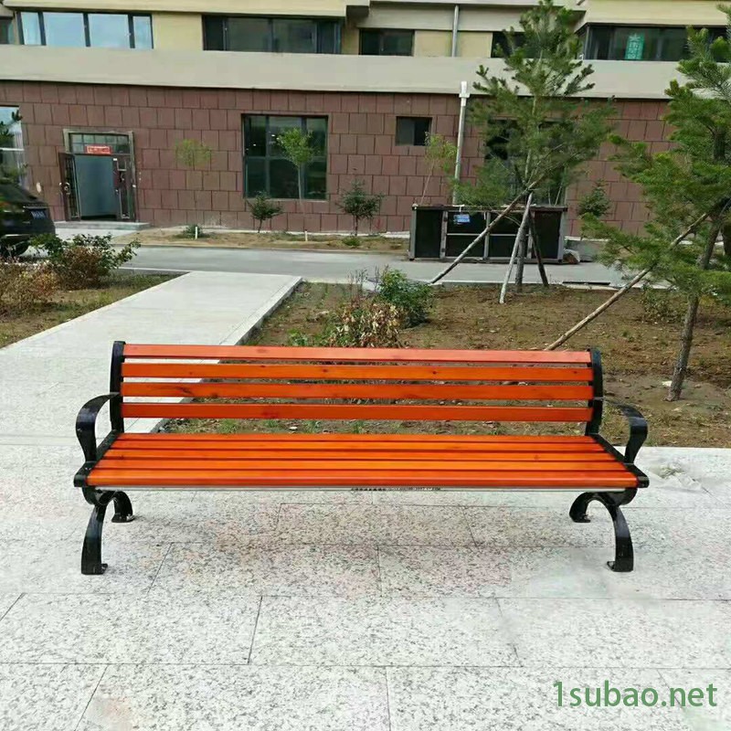 商洛金属铁艺靠背座椅 围树座椅 实木座椅 厂家图5