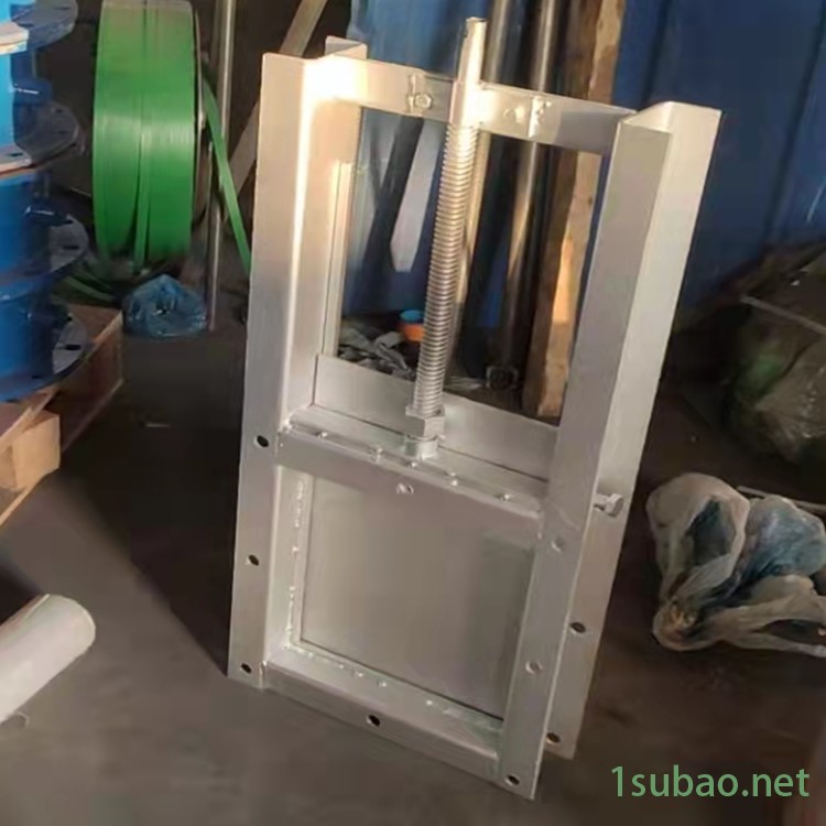 手轮调节平板插板阀 除尘灰螺杆带动阀板控制开度闸阀 污水渠道水系统插板闸阀图2