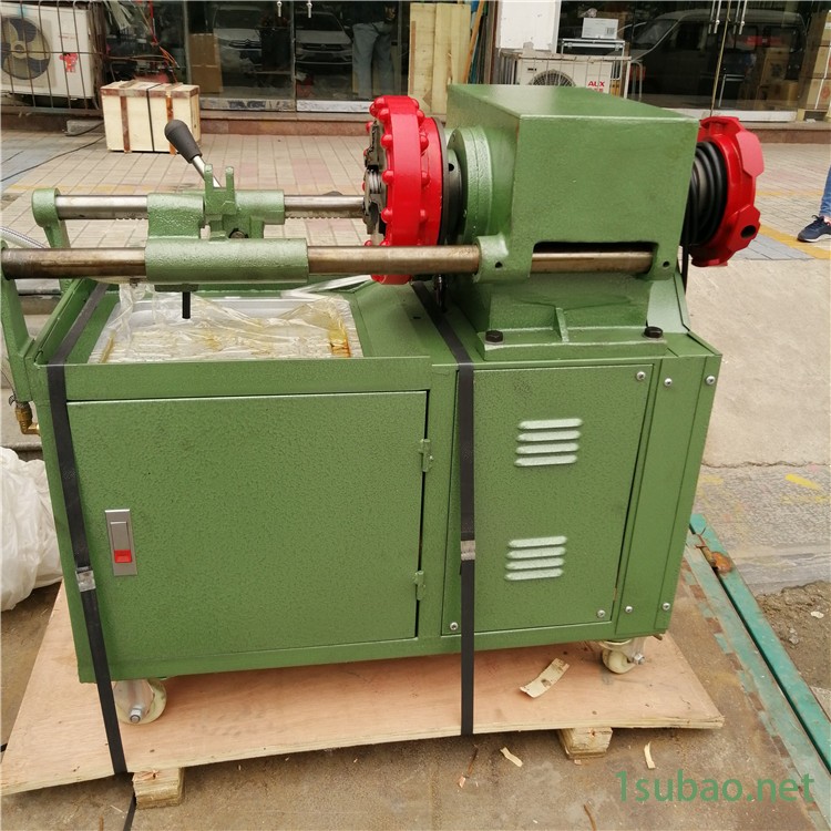 圆钢套丝机 三档可调圆钢车丝机圆形板牙盘 加工预埋螺杆用三速圆钢套丝机图2