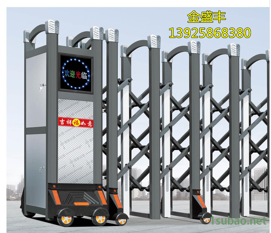 东莞小区伸缩门价格_东莞伸缩门保养_产品交易平台_金属材质|不锈钢图4