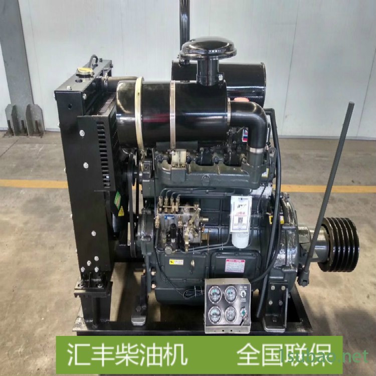 潍柴4105柴油机85马力62KW柴油机 螺杆钻机R4105ZP柴油发动机带离合器皮带轮图5
