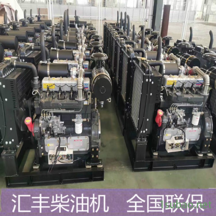 潍柴4105柴油机85马力62KW柴油机 螺杆钻机R4105ZP柴油发动机带离合器皮带轮图3