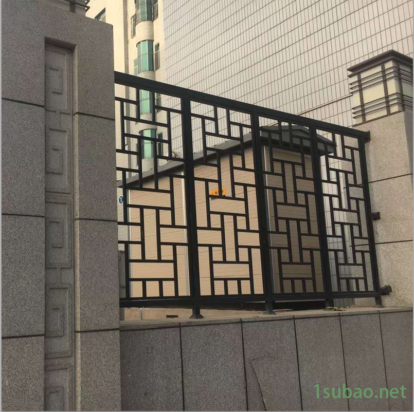 农村建设铁艺护栏 工厂铁栅栏 庭院金属铁艺栅栏 方元浩宇图2