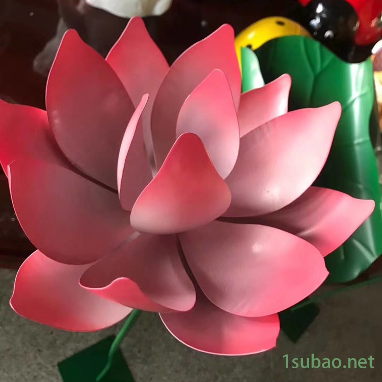 佰盛厂家定做各种不锈钢铁艺牡丹花雕塑玫瑰花雕塑金属仿真花雕塑模型图2