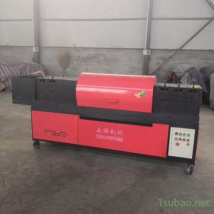 森源10轮金属架子管调直机  SY-G5钢管调直除锈抛光刷漆一体机图2