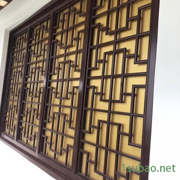 供应仿古金属铝屏风，铝花格图3