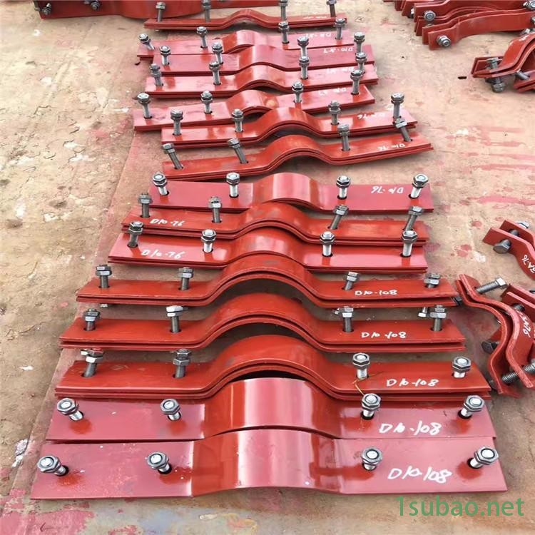 致恒厂家定制 103C形螺杆管夹 A14四螺栓管夹(保冷管用) 欢迎来电咨询图2