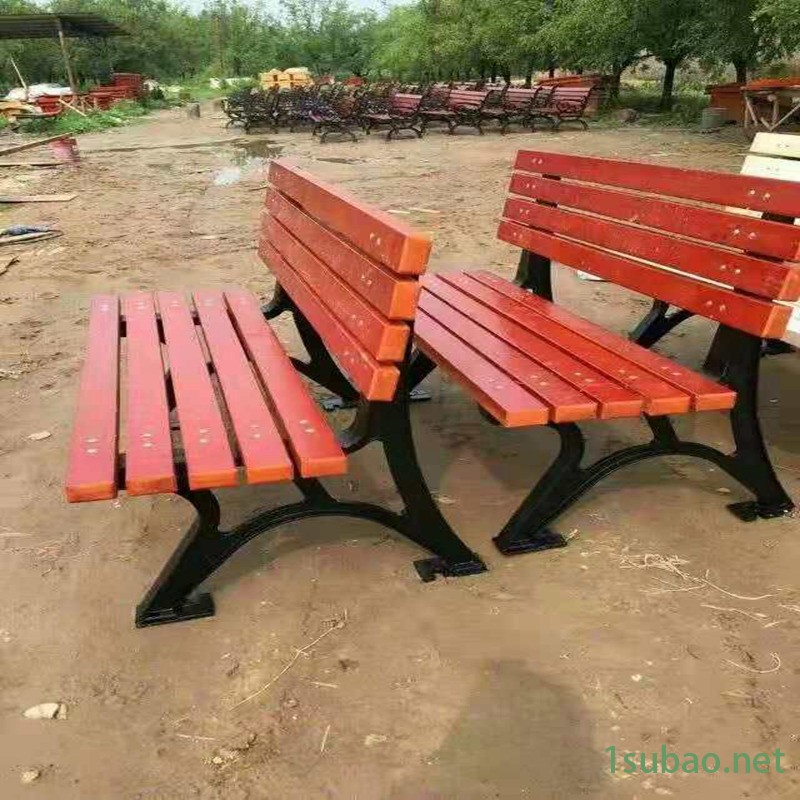 呼和浩特休息长条椅 公园椅子生产厂家 金属铁艺靠背生产厂家图3