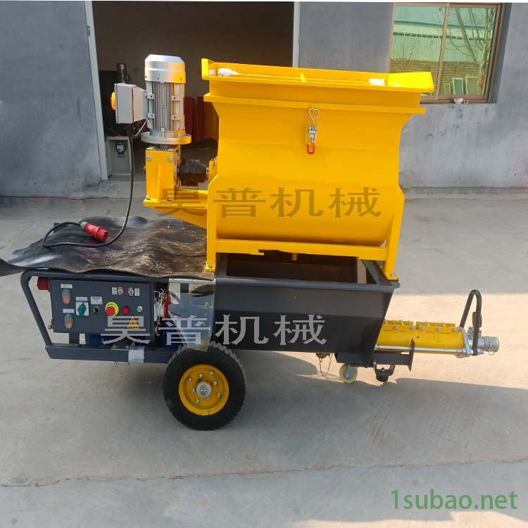 轻钢钢网墙体浇灌机器 轻钢龙骨构造墙体灌浆机螺杆式注浆泵生产厂家图2