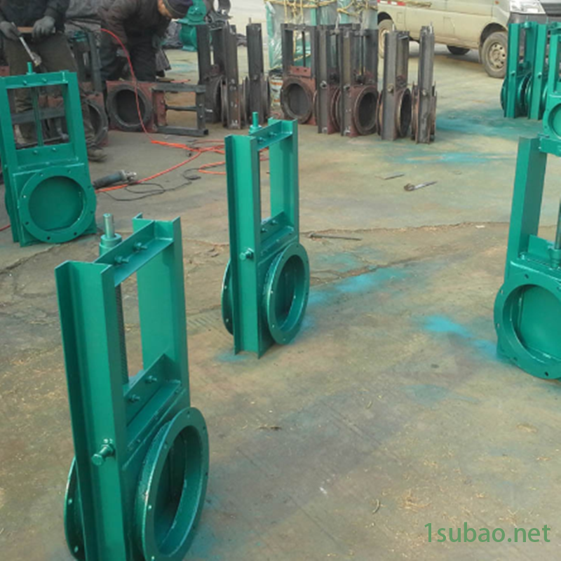 电动插板阀 方形圆形电动螺杆闸阀 400*400 螺旋闸阀 不锈钢碳钢单向双向插板阀 东州环保图2