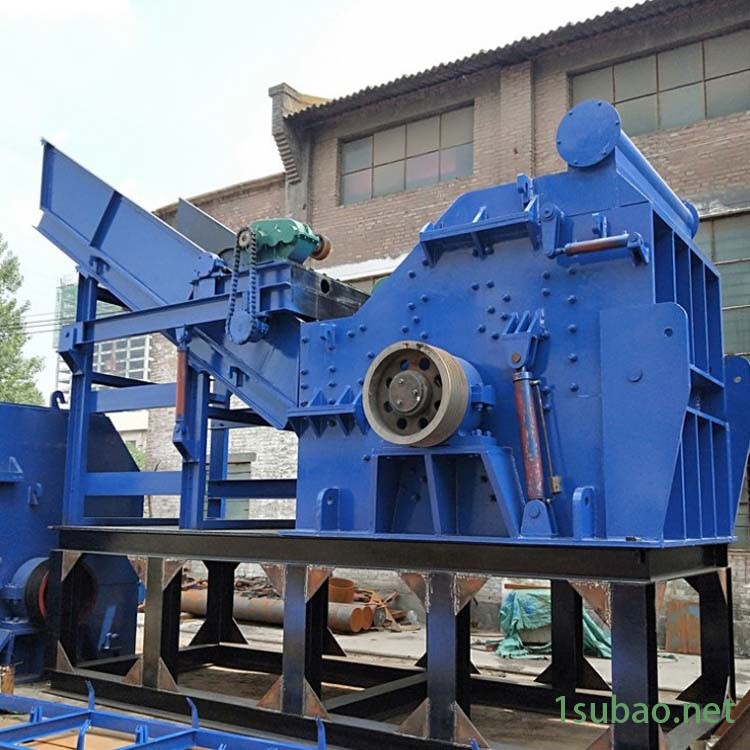 油漆桶脱漆破碎机 钢带波纹管粉碎机 重型金属废钢破碎机图2