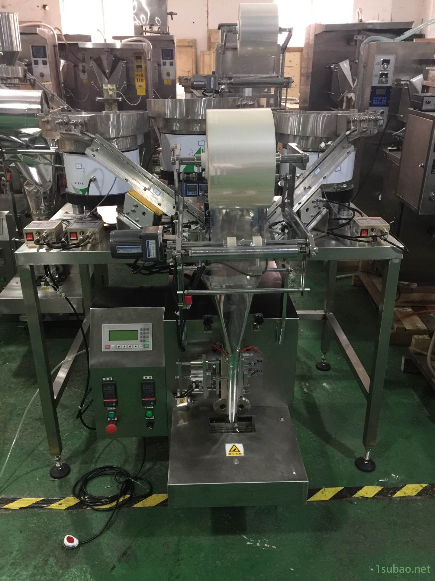 供应钦典QD-60T自带平垫螺丝包装机 螺杆螺纹杆组合件分装机 螺母主体包装设备 大头马车螺丝封口机图2