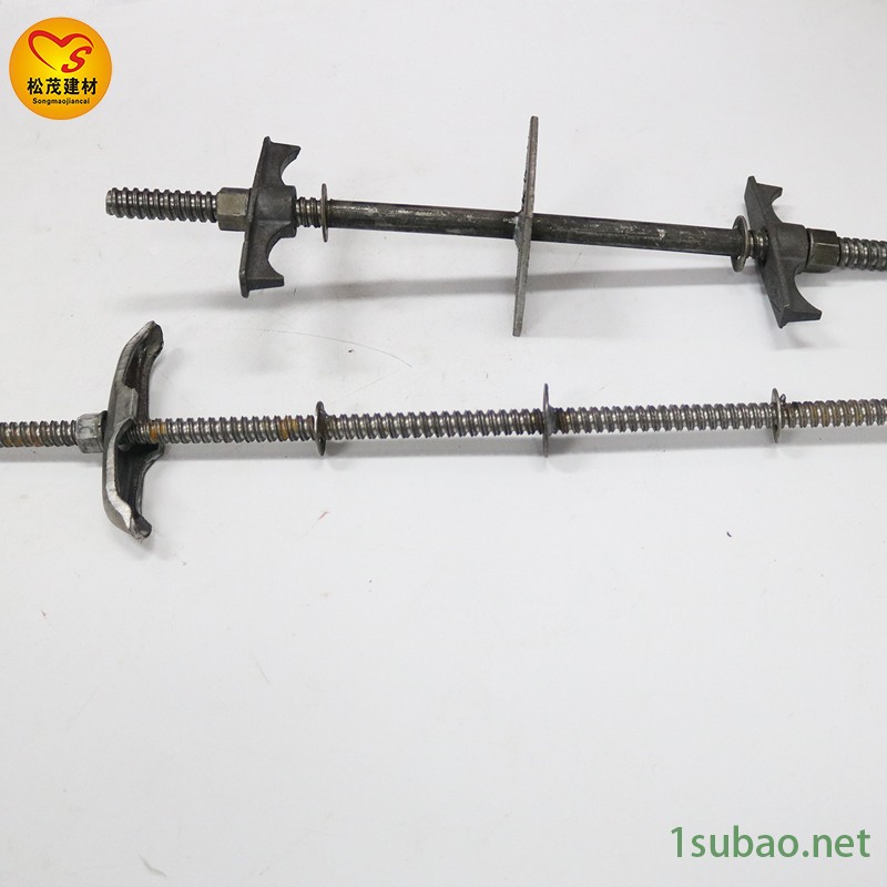 水工用的防水拉杆 三段式螺杆 建筑模板拉杆生产厂家 松茂建材图2