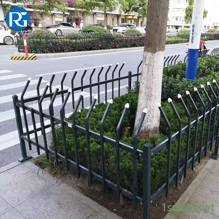 草坪护栏 小区绿化带隔离围栏 金属花圃围栏 润冠 草坪护栏生产厂家图2