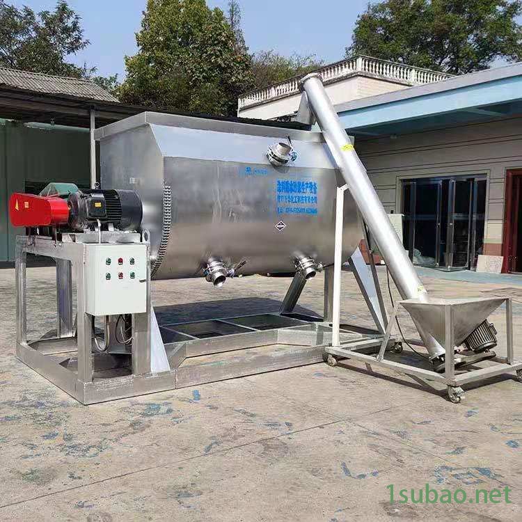 大型立式加热PVC颗粒搅拌机 精选厂家3吨螺杆拌料机 U型药品粉末混合搅拌机价格图2