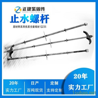 厂家现货 新型止水螺杆 建筑对拉丝杆 m16-m32 三段式螺杆 穿墙螺杆尺寸